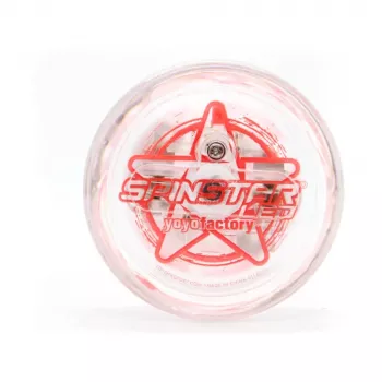 Yo-Yo pentru începători și intermediari YoYoFactory Spinstar, roșu, fosforescent