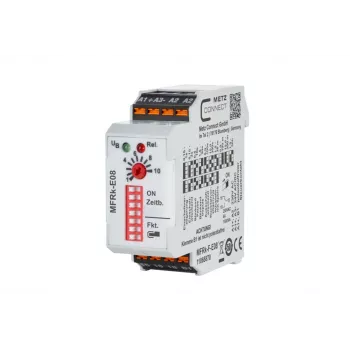 METZ Connect 11065870 Multifunctional Time Relay 230 V AC, 1 Changeover Contact, 8 Functions, DIN Rail