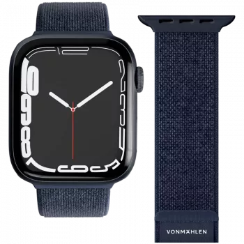 Curea smartwatch VONMÄHLEN Fitness Loop 2 pentru carcase 44mm, 45mm, 46mm, 49mm, mărime unică, bleumarin