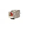 METZ CONNECT C6Amodul K 180° 25G Keystone Jack, ecranat, Cat.6A, 25 Gigabit Ethernet, IDC fără unelte, zinc turnat, certificat GHMT 130B21-25-E