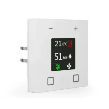 Termostat de cameră KNX MDT SCN-RTN63S.01 cu afișaj TFT de 2,8