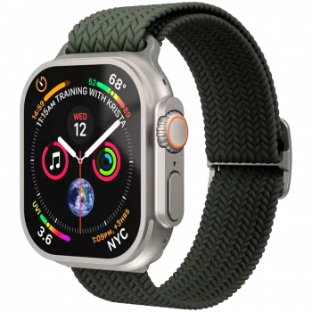 VONMÄHLEN Woven Loop pentru Apple Watch 40/41/42mm, oliv