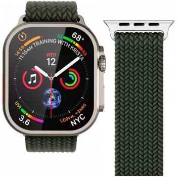 VONMÄHLEN Woven Loop pentru Apple Watch 40/41/42mm, oliv