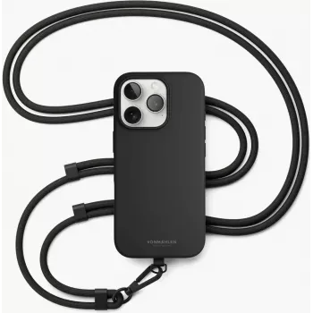 VONMAEHLEN Infinity Go lanț universal pentru telefon negru - reglabil până la 150 cm