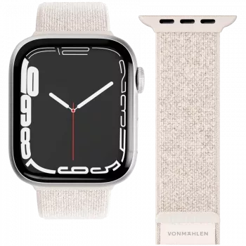 VONMÄHLEN Fitness Loop 2 Curea de ceas pentru Apple Watch 40/41/42mm, crem