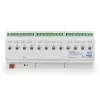 MDT AKI-1216.04 actuator de comutare KNX, 12 canale, 12 TE șină DIN, 16/20 A, 230 V AC, sarcină capacitivă 200 µF