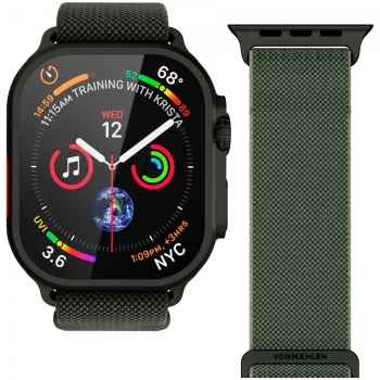 VONMÄHLEN Classic Nylon Loop 40, 41, 42mm mărime unică, oliv negru