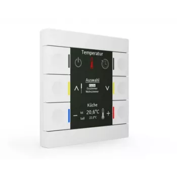 Centru de control inteligent MDT BE-BZS86.01 86mm plastic alb pur lucios