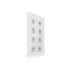 MDT BE-GT08W.01 KNX Glass Push Button Sensor Plus, 8-fold, White