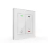 Buton tactil din sticlă MDT BE-GTL2TW.B1 Light II 2 canale RGBW cu senzor de temperatură alb