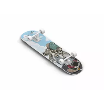 Skateboard MUUWMI AU 540 Classic ABEC 5 Skull, 31 inch x 8 inch
