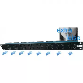 Unitate de ventilatoare Liebernetz 19-SILENT - evacuare orizontală - debit de aer 50 m³/h - 1U - 12V DC - super silențioasă 15 dB - negru (90LN19LUE1HE8BRS)