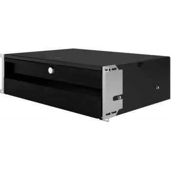 Sertar de rack IT-BUDGET 19 inch pentru dispozitive mici, documente, unelte - 3U - cu încuietoare - negru (90ITBSL3HES)