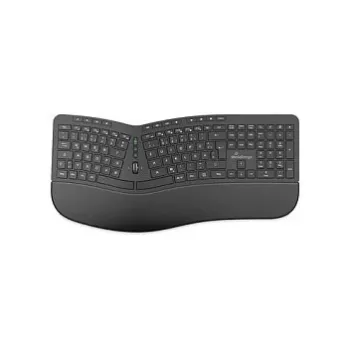 Tastatură multimedia wireless ergonomică MediaRange QWERTZ neagră MROS279