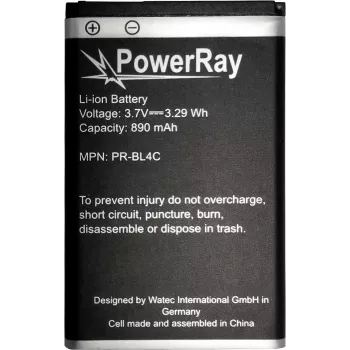 Acumulator PowerRay PR-BL4C 890 mAh Li-ion pentru Nokia 6300, vrac