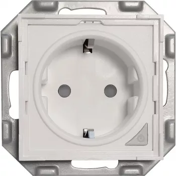 Priză inteligentă WiFi PowerRay PR-SSO-01, albă fără ramă, 16A, control prin aplicație și vocal, tip F