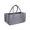 Coș pentru lemne de foc și depozitare din pâslă Schramm NEW-4543 gri închis 50x25x25 cm
