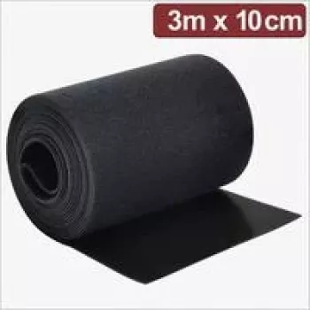 Rolă bandă cu arici Quadrios 24CA312 3 m x 10 cm negru
