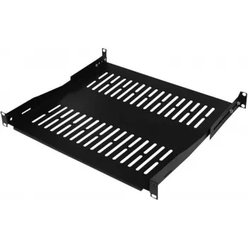 Raft de montare în rack / suport pentru echipamente IT-BUDGET 19 inch, sarcină 80 kg, adâncime 350 mm, montare cu adâncime variabilă, negru (90ITB19FBX350S)