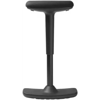 Taburet rotativ TRENDOFFICE BY DAUPHIN to-swift negru (șezut din material textil, bază din aluminiu lustruit, reglaj înălțime 420-550 mm) 9299KGSFWKGSS73GSR10UGS165033