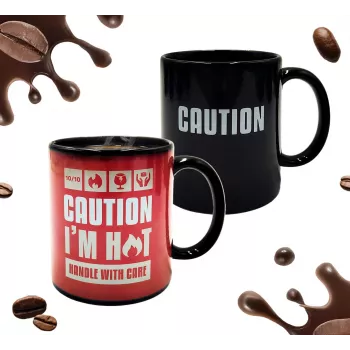 Mad Monkey Caution I am Hot Colour-Changing Mug 2000152