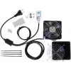 IT-BUDGET IT Cabinet Fan Kit with Thermostat, 160 m³/h, 230 V, Pre-wired, 1 Fan 90ITBTKD180603KTHS128