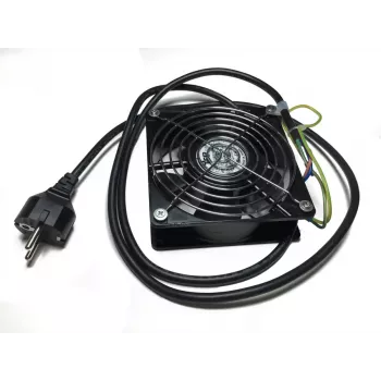 Set complet silențios IT-BUDGET ventilator silențios pentru dulap IT - debit de aer 98,5 m³/h - 1 x ventilator SILENT 230 V, cablat cu grătare de protecție, material de montaj (90ITBLUESET1S)