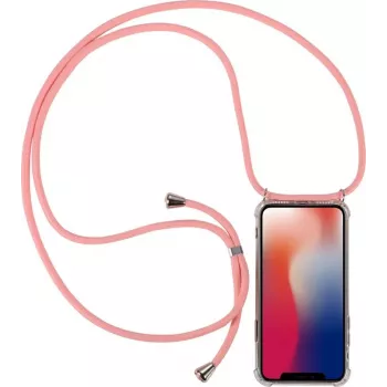 Husă cu lanț Necklace Case+ CYOO pentru Samsung Galaxy S10+ - silicon roz CY121047