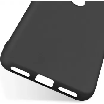 CYOO Premium Liquid Silicone Hard Cover Case for Huawei P20 Lite - Black