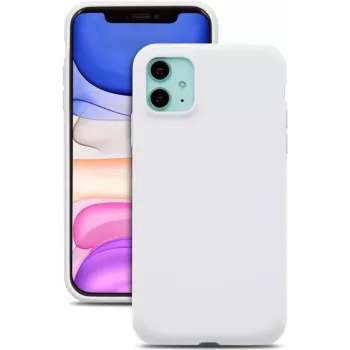 Husă din silicon lichid premium CYOO pentru Apple iPhone 12 Pro 6,1 inch, albă (CY121876)