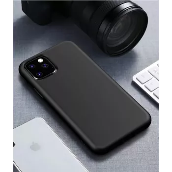 Husă rigidă biodegradabilă CYOO BioCase pentru iPhone 12 Pro / 12, neagră, CY121892