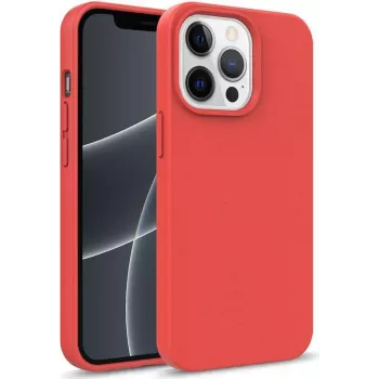 Husă biodegradabilă rezistentă la șocuri CYOO BioCase pentru iPhone 13 Pro, roșu CY122543