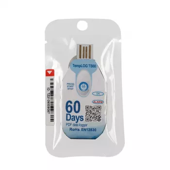 Data logger de temperatură de unică folosință TFA Dostmann TempLOG, de la -30 la +60 °C, USB, IP67, 16 000 de valori măsurate 31.1062.02