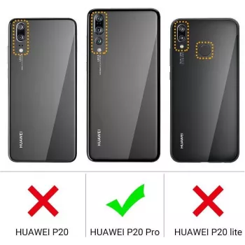 Husă premium din silicon lichid CYOO pentru Huawei P20 Pro - neagră