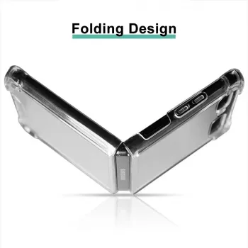 CYOO Husă din silicon TPU pentru Samsung Galaxy Z Flip - transparent (CY122089)