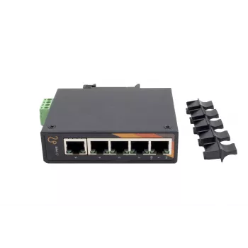 Switch Gigabit Ethernet EXSYS EX-6220 cu 5 porturi, unmanaged, 10/100/1000 Mbps, carcasă metalică