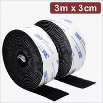 Bandă cu arici autocolantă Quadrios 24CA321 3 m x 3 cm neagră