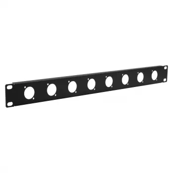 Panou rack EXSYS 19 inci 1U cu 8 decupaje D-Type (XLR), negru EX-49297
