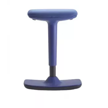 Scaun de birou rotativ TRENDOFFICE BY DAUPHIN TO SWIFT, textil albastru, bază din aluminiu lustruit, 9299KOBFWKOBS73GSR10UGS165014