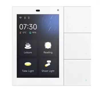 Panou tactil GVS Touchpanel S3 KNX controller de cameră cu intercom și server de aplicații, alb 503051170