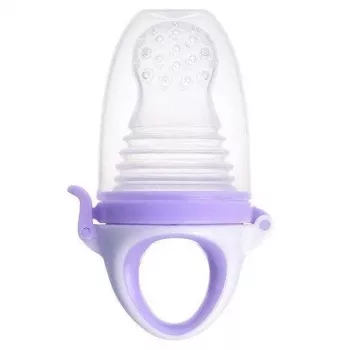 Dispozitiv de hrănire pentru bebeluși Kidsme Food Feeder Plus de la 6 luni, lavandă