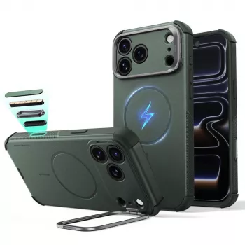 Husă ESR Cyber Tough Kickstand MagSafe pentru iPhone 17 Pro Max / 18 Pro Max, verde