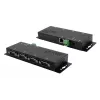 Server de dispozitive seriale EXSYS EX-6164, 4 porturi RS-232, Ethernet la serial, metal, 10/100 Mbps, Virtual COM