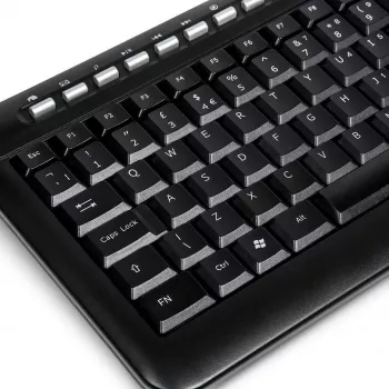 Tastatură mini DSIT TB-602 Targus cu USB, layout USA/Nordic, pentru rack-uri de server de 19