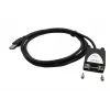 Adaptor serial USB 2.0 la RS-232 EXSYS cu +5V și LED, cip FTDI (EX-1311-2F-5V)