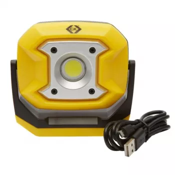 Lampă de lucru reîncărcabilă C.K Tools, COB LED, 700 lm, 10 W, IP65/IK05 (T9735USB)