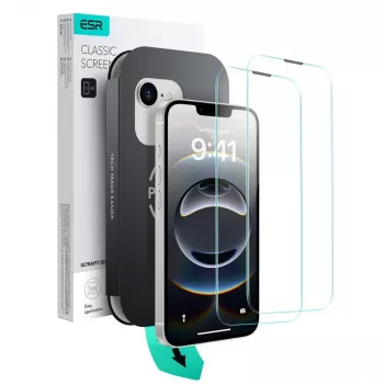 Folie de protecție pentru ecran ESR Armorite din sticlă călită pentru Apple iPhone 17e și iPhone 16e 1D81500201