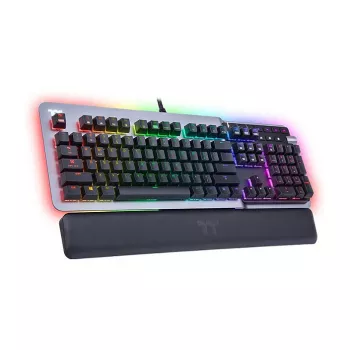 Tastatură mecanică gaming Thermaltake Argent K5 - Cherry MX Speed Silver, RGB, layout german