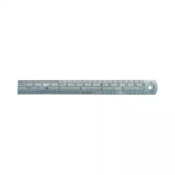 Riglă din oțel inoxidabil C.K Tools, 150 mm / 6 inch, gradații mm și inch (T3530 06)