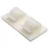 Suport pentru legături de cablu cu montaj pe șurub HellermannTyton RB8, alb, poliamidă, fascicul max. 8 mm, pachet de 100